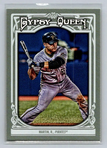 Russell Martin 2013 Topps Gypsy Queen #165 baseball card featuring the Pittsburgh Pirates