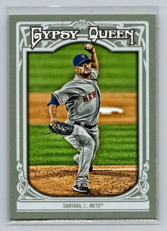 Johan Santana 2013 Topps Gypsy Queen #65 New York Mets baseball card display