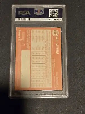 Encased Wil Myers baseball card from 2013 Topps Heritage H564 Wil Myers PSA 9