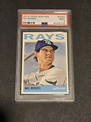 Graded Wil Myers baseball card 2013 Topps Heritage H564 Wil Myers PSA 9