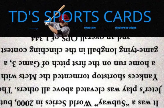 Sports card advertisement for 2013 Topps Update Derek Jeter Postseason Heroes