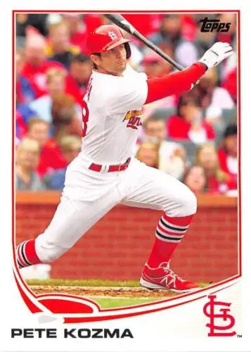 2013 Topps Update US55 Pete Kozma baseball card with original gloss, St. Louis Cardinals