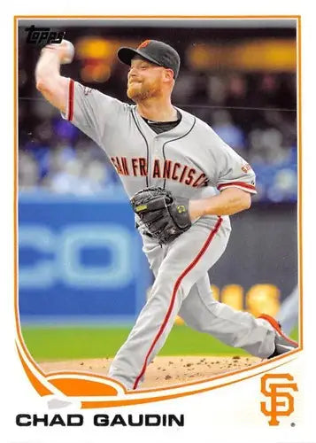 Original gloss Baseball card of Chad Gaudin from 2013 Topps Update US86 NM-MT Giants
