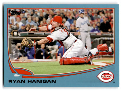 2013 Topps Wal-Mart Blue Border #649 Ryan Hanigan NM-MT Reds ID:72063 - Trading Cards