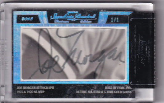 2013 Tristar Platinum Signacut Baseball Auto Joe Morgan 1/1 Cincinnati Reds card