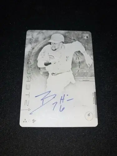 Signed 2014 Billy Hamilton Bowman Sterling Printing Plate #1/1 Auto Cincinnati Reds