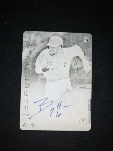 Autographed 2014 Billy Hamilton Bowman Sterling Printing Plate 1/1 Cincinnati Reds card