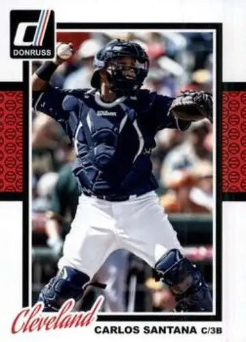 2014 Donruss Series 2 #286 Carlos Santana NMMT Indians - Trading Cards