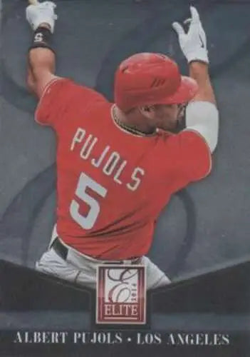 2014 Donruss Series 2 Elite #21 Albert Pujols baseball card with original gloss finish