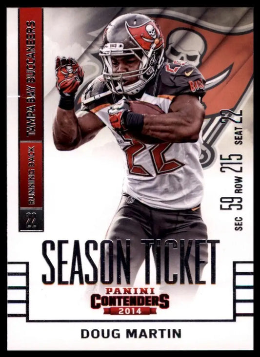 2014 Panini Contenders Season Ticket Doug Martin Tampa Bay Buccaneers football card