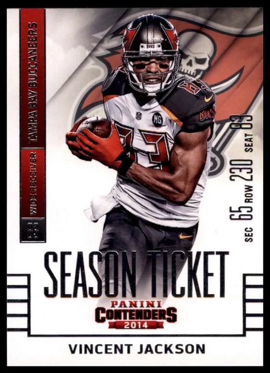 2014 Panini Contenders Vincent Jackson Tampa Bay Buccaneers football card