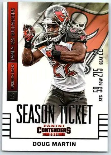 Original gloss 2014 Playoff Contenders Doug Martin football card NM-MT Buccaneers