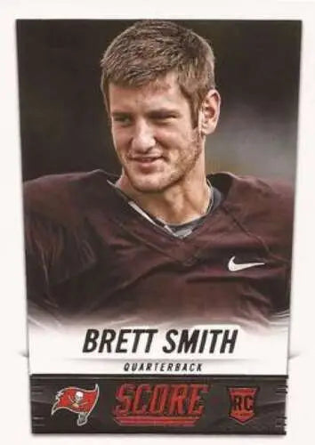 Brett Smith football card from 2014 Score Rookies NM-MT RC Buccaneers with original gloss