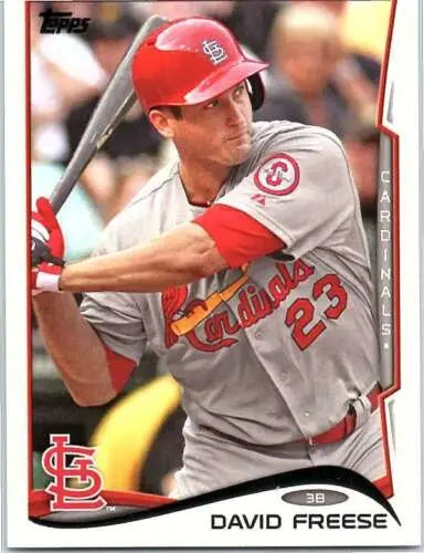 David Freese 2014 Topps #109 baseball card with original gloss, NM-MT condition