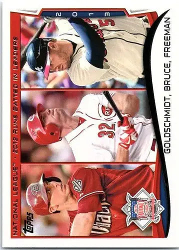 2014 Topps #143 Goldschmidt/Bruce/ Freddie Freeman NM-MT ID:72053 - Trading Cards