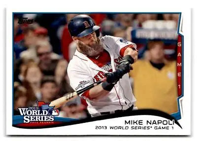 Mike Napoli 2014 Topps #22 trading card showcasing the baseball star’s iconic image