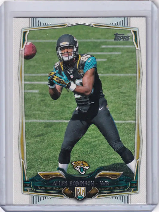 Football trading card of Allen Robinson Jacksonville catching a pass for the Jaguars