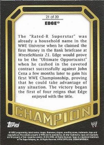 2014 Topps Champions #21 Edge NM-MT ID:6332 - Trading Cards