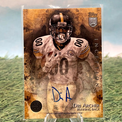 Signed Dri Archer Rookie Card from 2014 Topps Inception, Steelers collectible