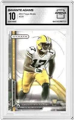 2014 Topps Strata Davante Adams football card featuring Strata Davante and Davante Adams
