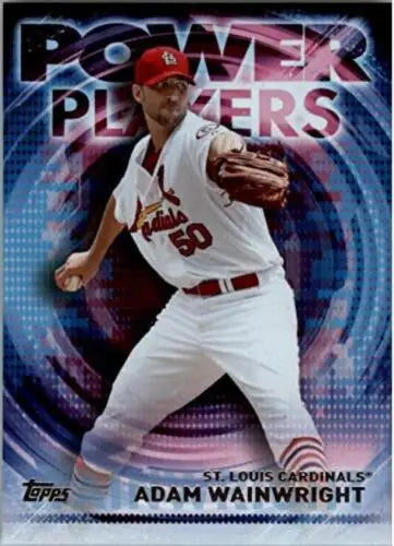 Adam Wainwright baseball card from 2014 Topps Update Power Players NM-MT Edition