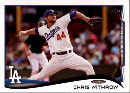 Baseball card featuring Chris Withrow from 2014 Topps Update with original gloss