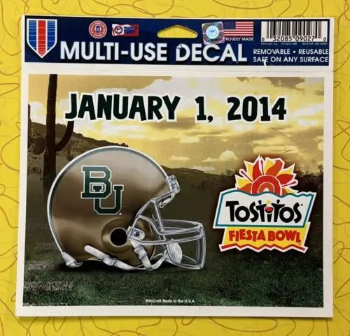 Baylor Bears Tostitos Fiesta Bowl decal for 2014 Wincraft Ultra Decal collection
