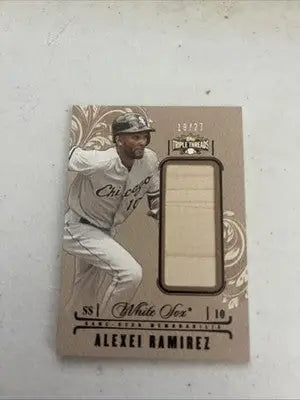 Alexei Ramirez baseball card from 2014 Triple Threads Baseball Unity Relic series