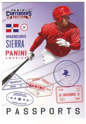 Magneuris Sierra baseball card from Panini Contenders Passports series
