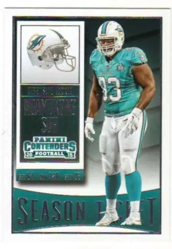 2015 Panini Contenders Season Ticket Ndamukong Suh NM-MT Dolphins original gloss card