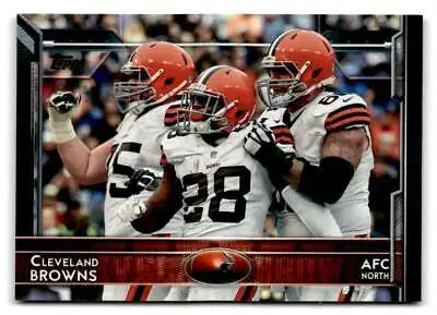 Cleveland Browns trading card from 2015 Topps #248 featuring team players