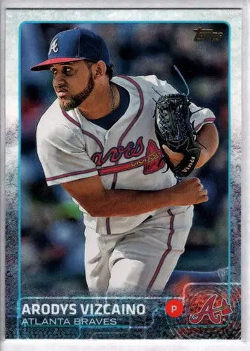 Arodys Vizcaino baseball card from 2015 Topps #505, original gloss, NM-MT condition