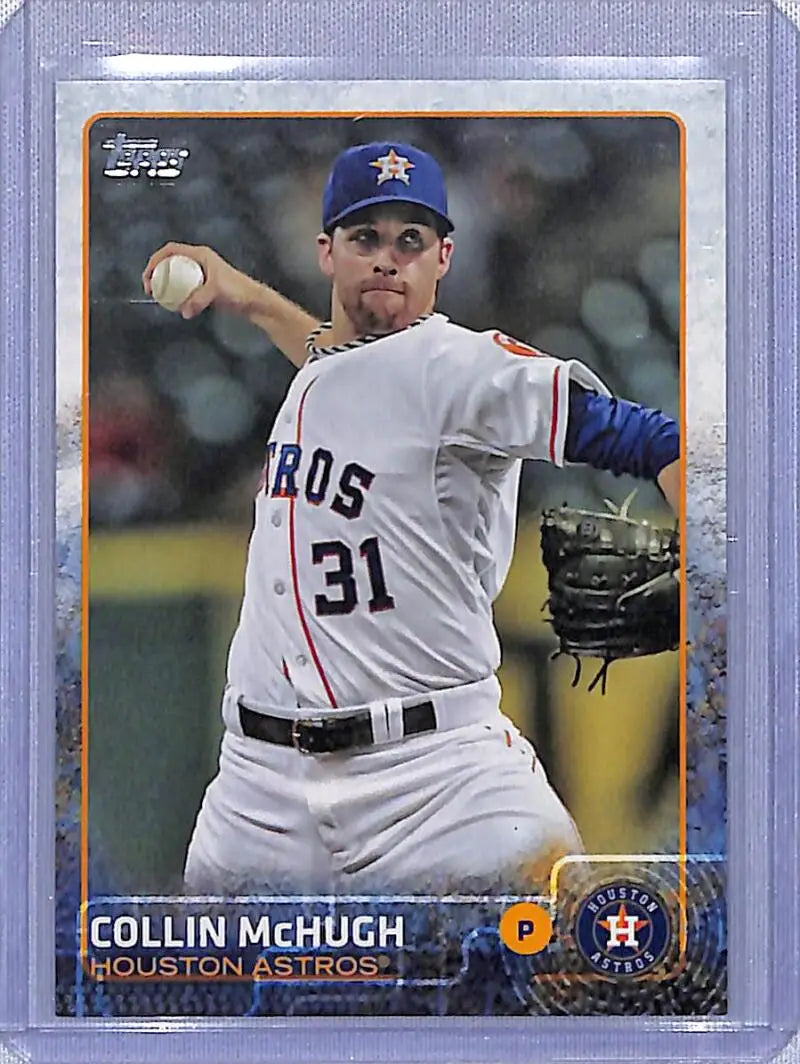 2015 Topps Collin McHugh baseball card featuring Houston Astros player in NM-MT condition