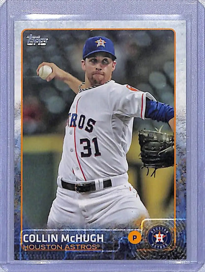 2015 Topps Collin McHugh baseball card featuring Houston Astros player in NM-MT condition