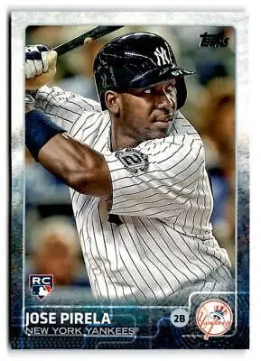 Baseball card of Jose Pirela from the 2015 Topps trading cards collection