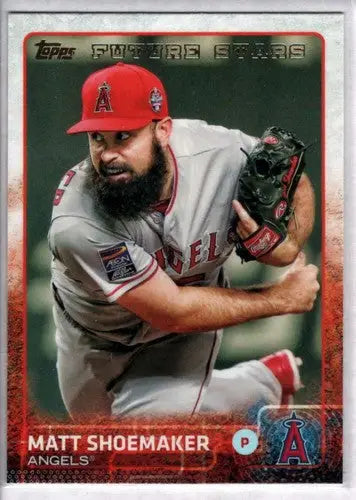 Original gloss Matt Shoemaker baseball card 2015 Topps NM-MT Angels ID 19393