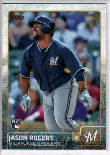 2015 Topps #693 Jason Rogers NM-MT RC Rookie Brewers ID:12610 - Trading Card