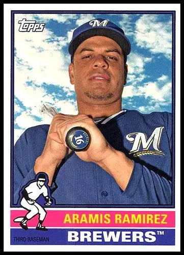 Original gloss of Aramis Ramirez baseball card from Topps Archives 2015 collection