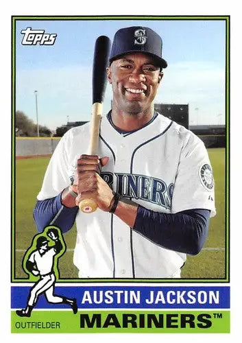 Baseball card featuring Austin Jackson from Topps Archives 2015 with original gloss