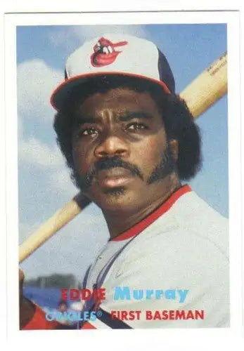 Original gloss Eddie Murray baseball card from 2015 Topps Archives featuring Orioles