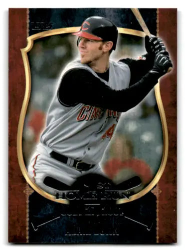 Baseball card of Adam Dunn featuring original gloss from 2015 Topps First Home Run