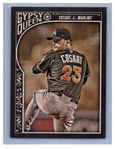 Baseball card from Topps Gypsy Queen series featuring Jarred Cosart Marlins ID 19723