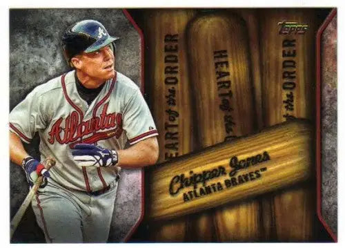 2015 Topps Heart of the Order Chipper Jones baseball card with original gloss Dodgers