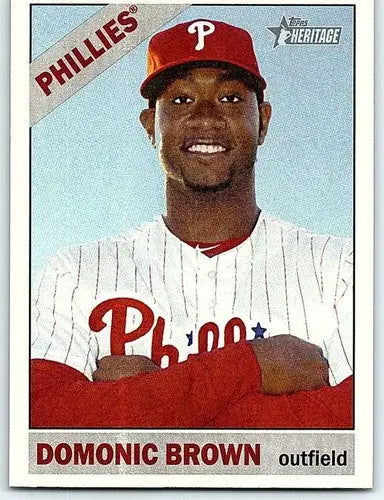 2015 Topps Heritage #137 Domonic Brown NM-MT Phillies ID:4318 - Trading Cards