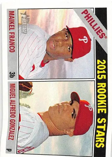2015 Topps Heritage #254 Maikel Franco/Miguel Alfredo Gonzalez NM-MT RC ID:4378 - Trading Cards