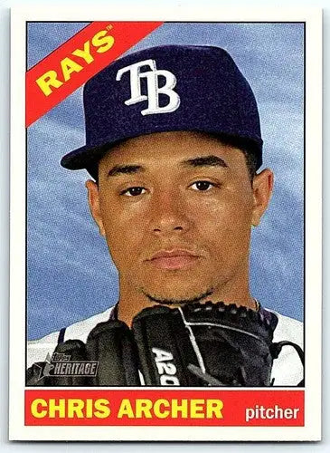 2015 Topps Heritage #258 Chris Archer NM-MT Rays ID:4379 - Trading Cards