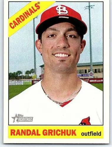 2015 Topps Heritage #263 Randal Grichuk baseball card with original gloss, NM-MT condition