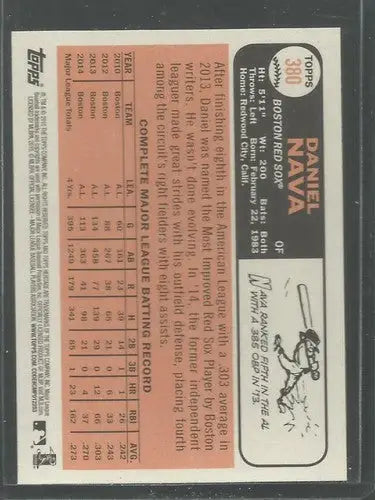 2015 Topps Heritage #380 Daniel Nava NM-MT Red Sox ID:4403 - Trading Cards