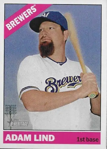 2015 Topps Heritage #403 Adam Lind NM-MT Brewers ID:4406 - Trading Cards