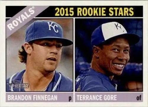 2015 Rookie Stars Brandon Finnegan Terrance Gore baseball card with original gloss and simply sandoval